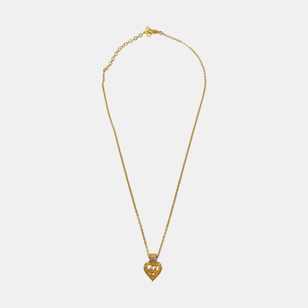Dior Oblique Metal Gold Necklace