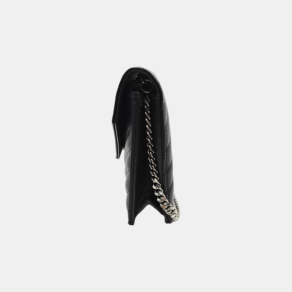 MONOGRAM WOC Chevron Calfskin Black