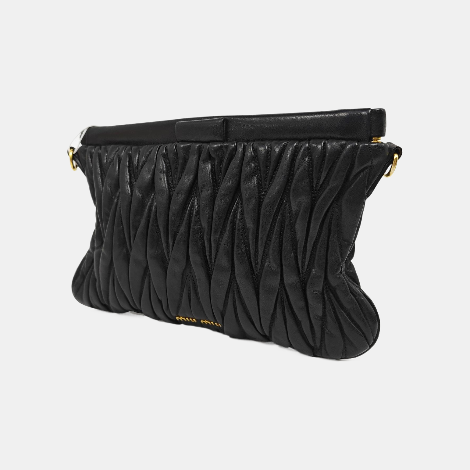 Lambskin Shoulder Bag Black