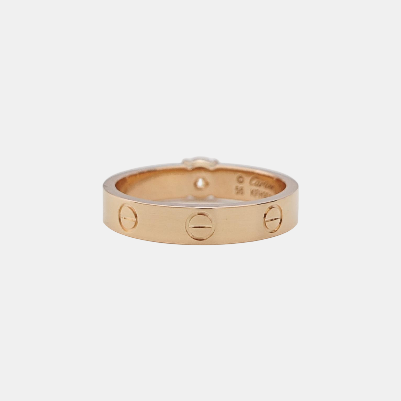 LOVE 18k Rose Gold Ring EU 56