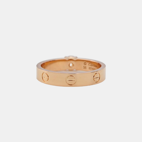 LOVE 18k Rose Gold Ring EU 56