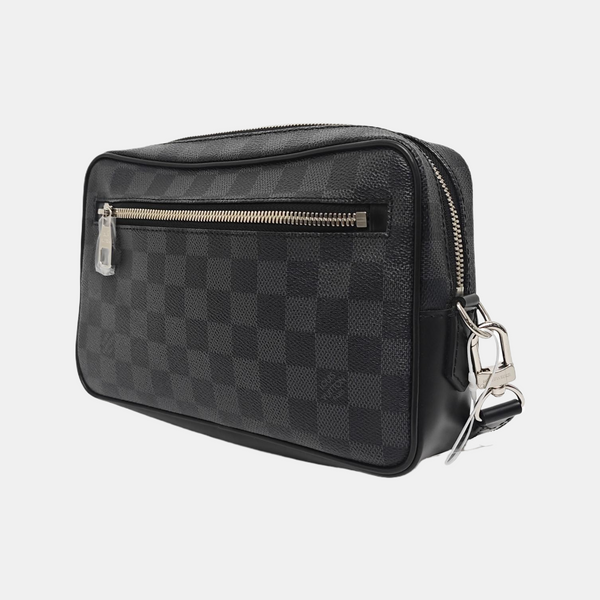 ALPHA Damier Graphite Coated Canvas Gray