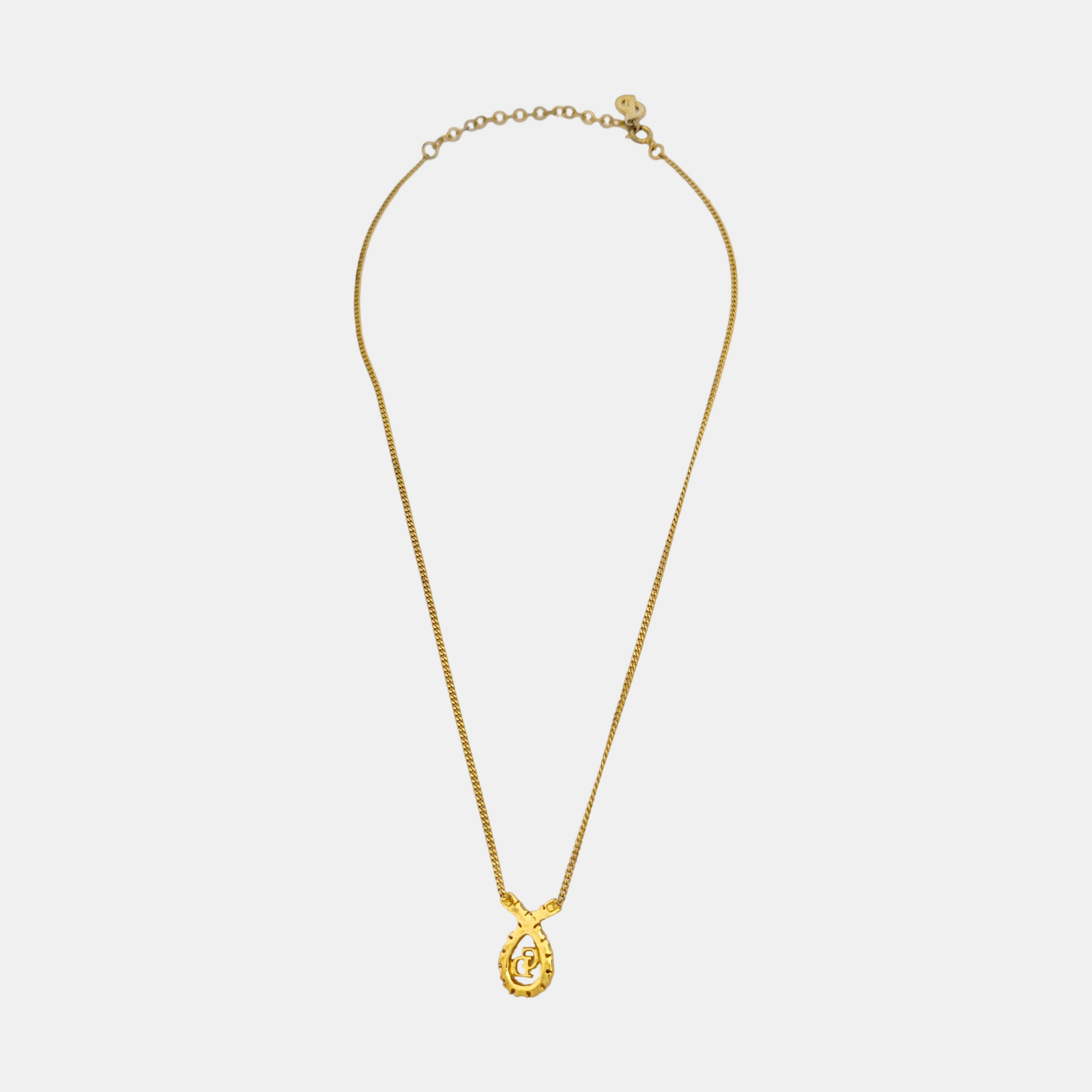 Petit CD Metal Gold Necklace