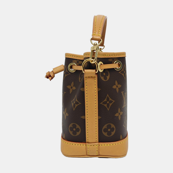 NOÉ Nano Monogram Coated Canvas Brown
