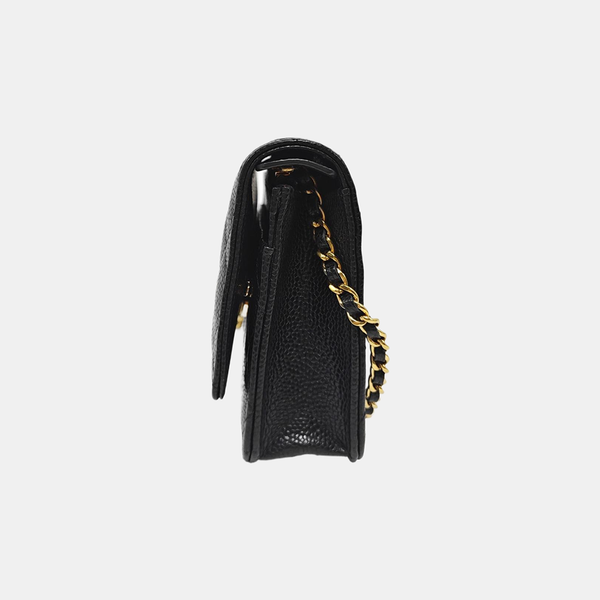 WOC Quilted Grained Calfskin Black