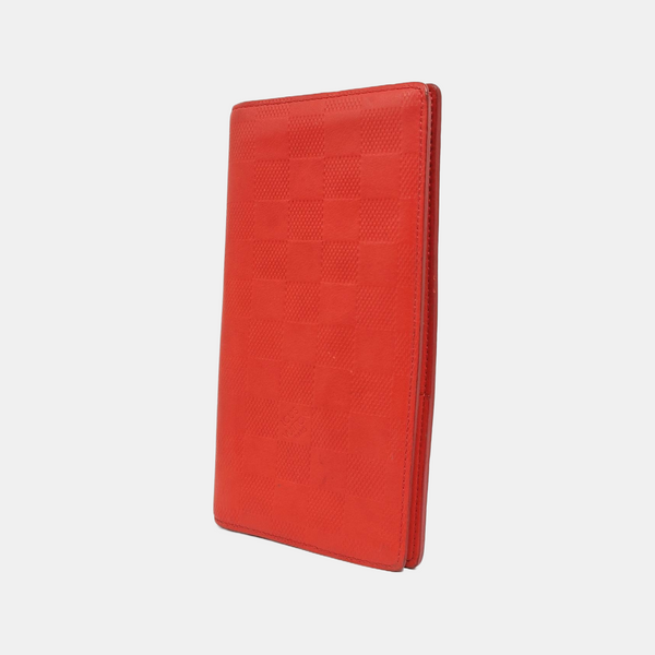 BRAZZA Damier Calfskin Red Wallet