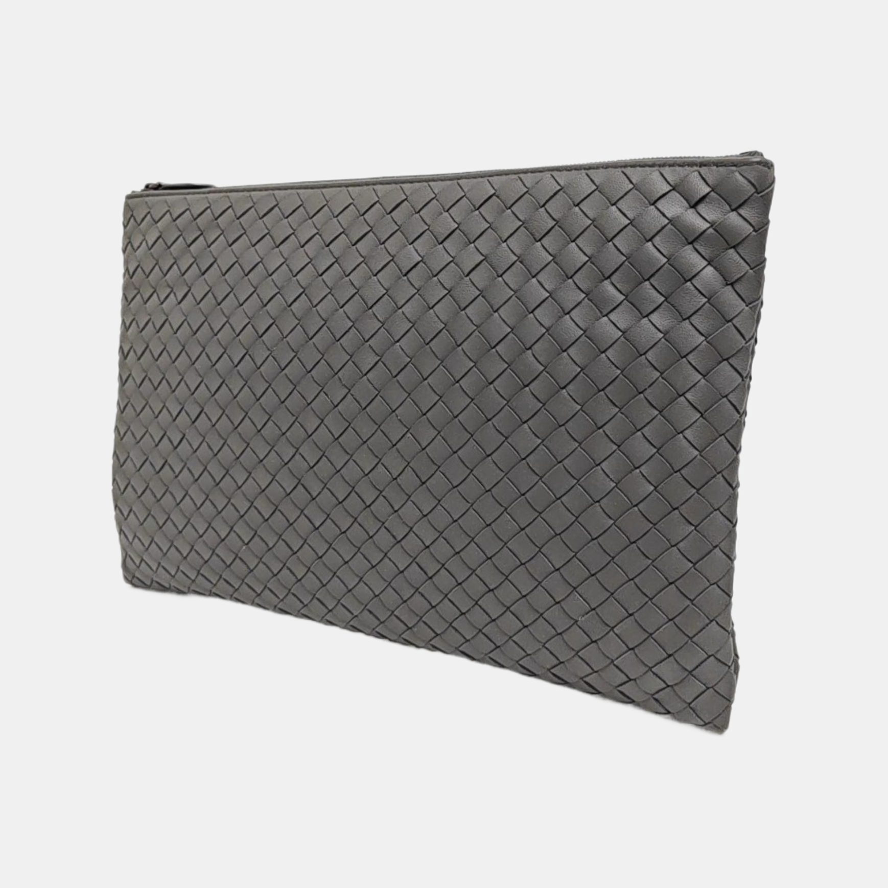 Lambskin Clutch Gray