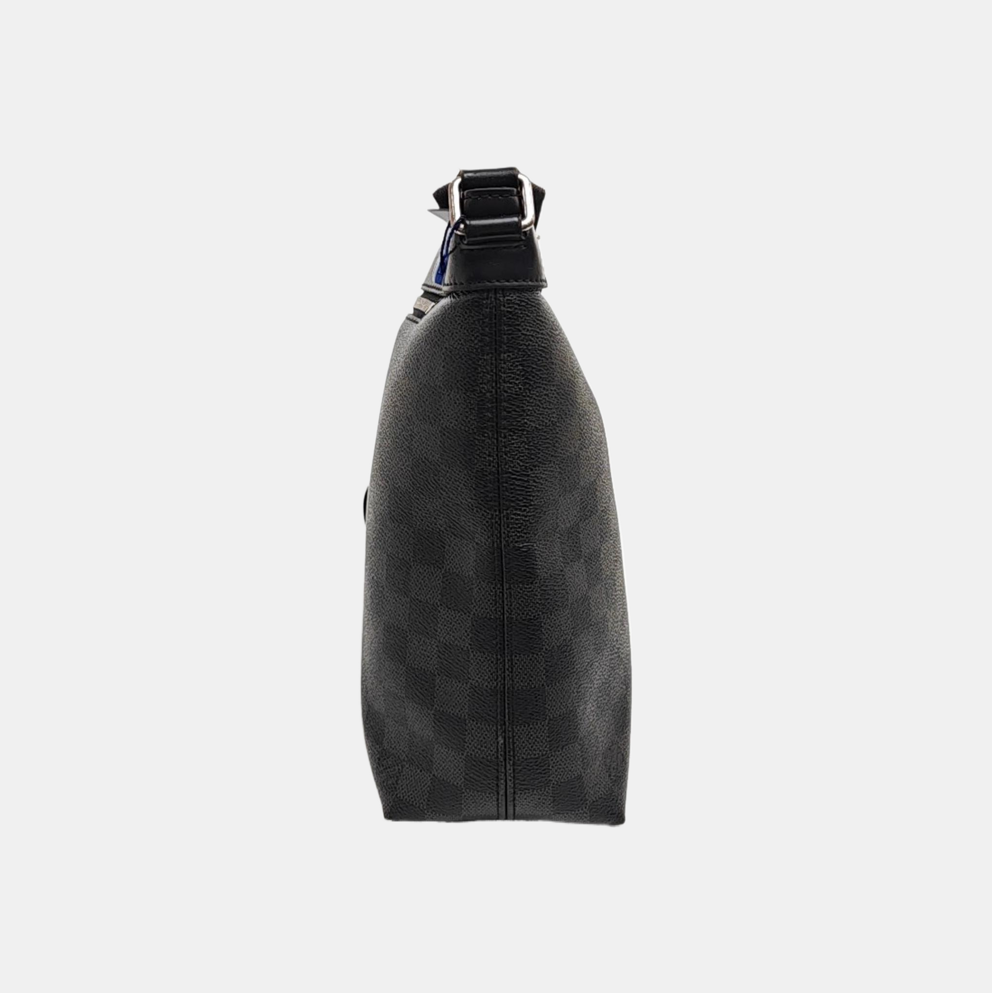 Damier Graphite Coated Canvas Crossbody Bag Gray