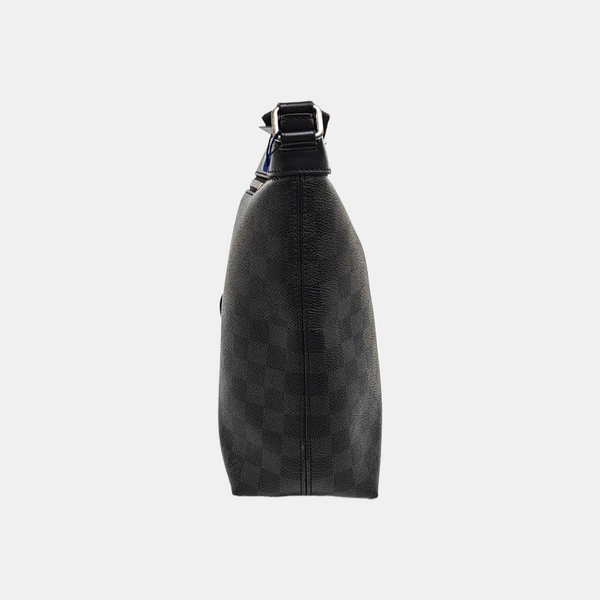 Damier Graphite Coated Canvas Crossbody Bag Gray