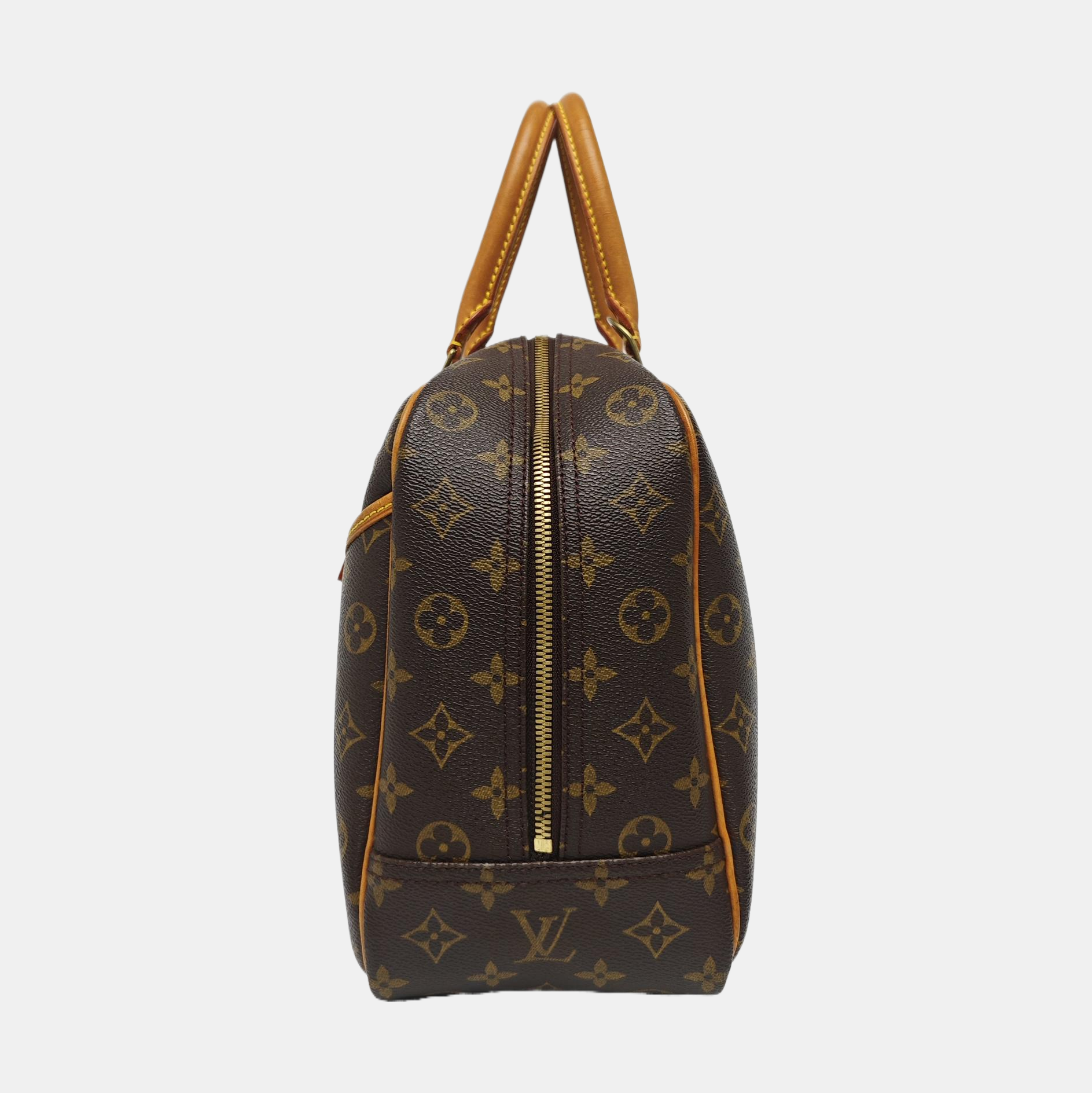DEAUVILLE Monogram Coated Canvas Brown