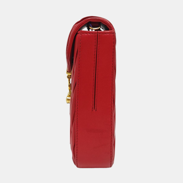 Matelassé Lambskin Red