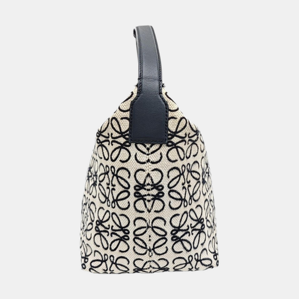 Monogram Fabric Top Handle Bag Beige