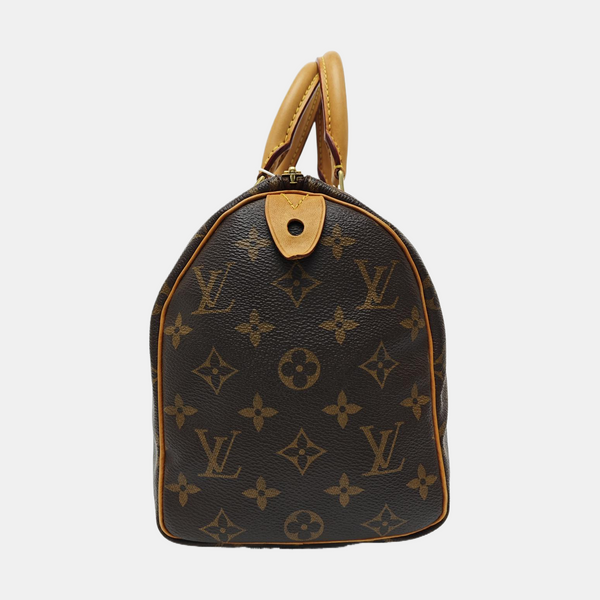 SPEEDY 25 Monogram Coated Canvas Brown