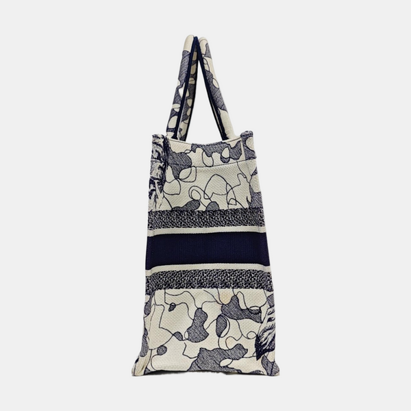 Book Tote Medium Canvas Blue