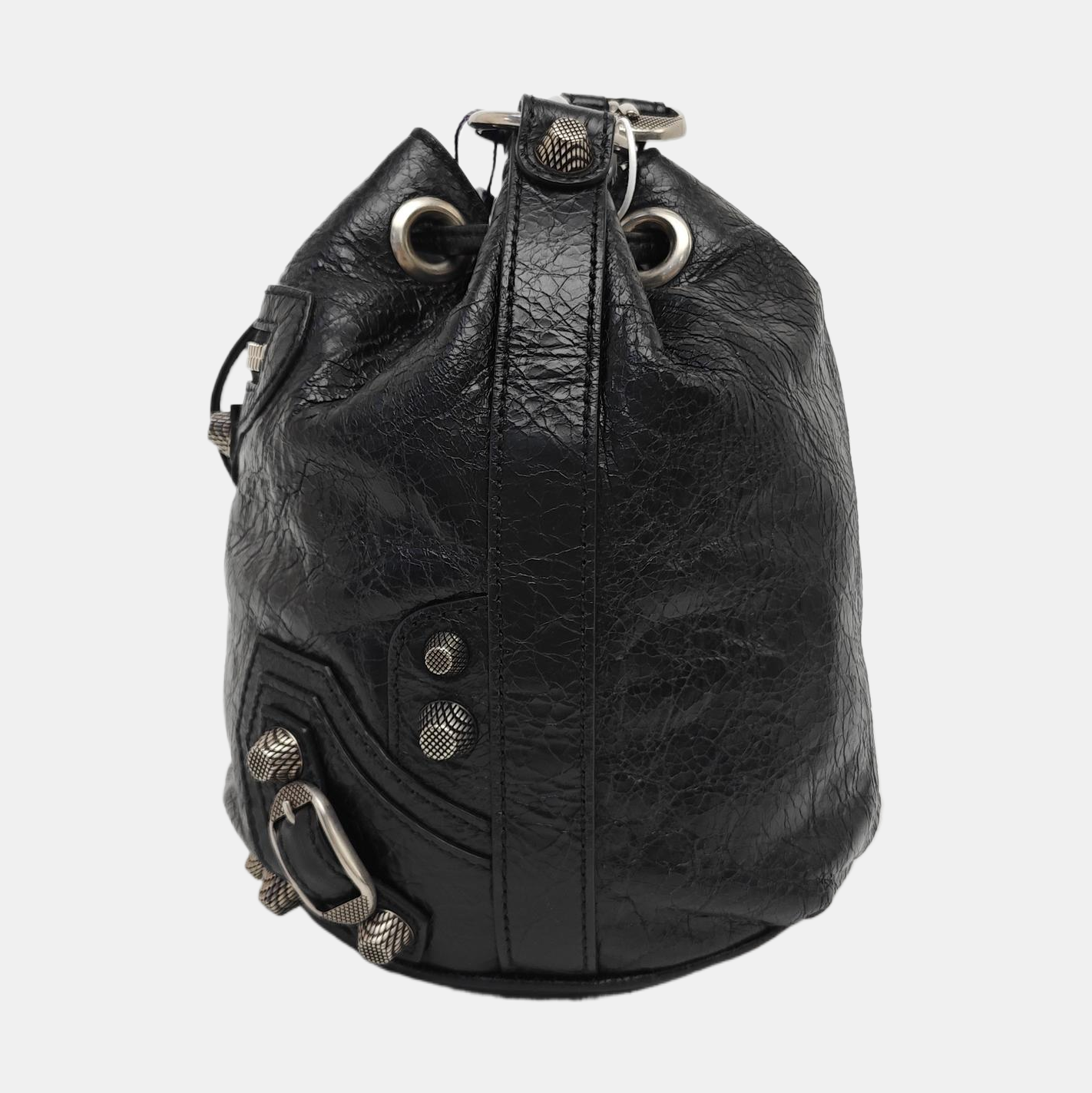 Calfskin Bucket Bag Black