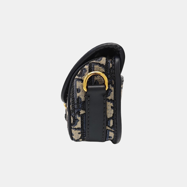 Bobby East-West Medium Oblique Canvas Blue