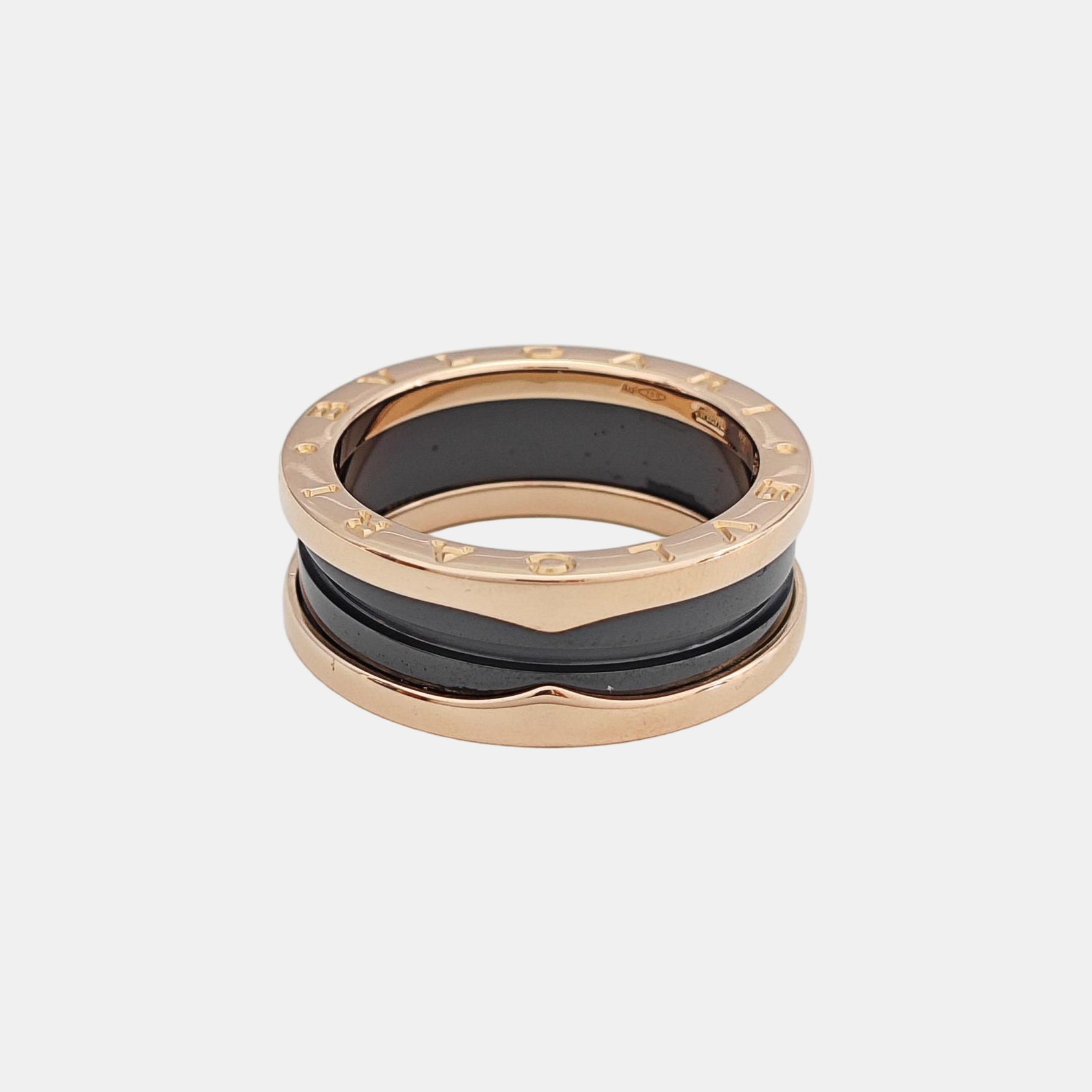 B.ZERO1 18k Rose Gold Ring EU 58