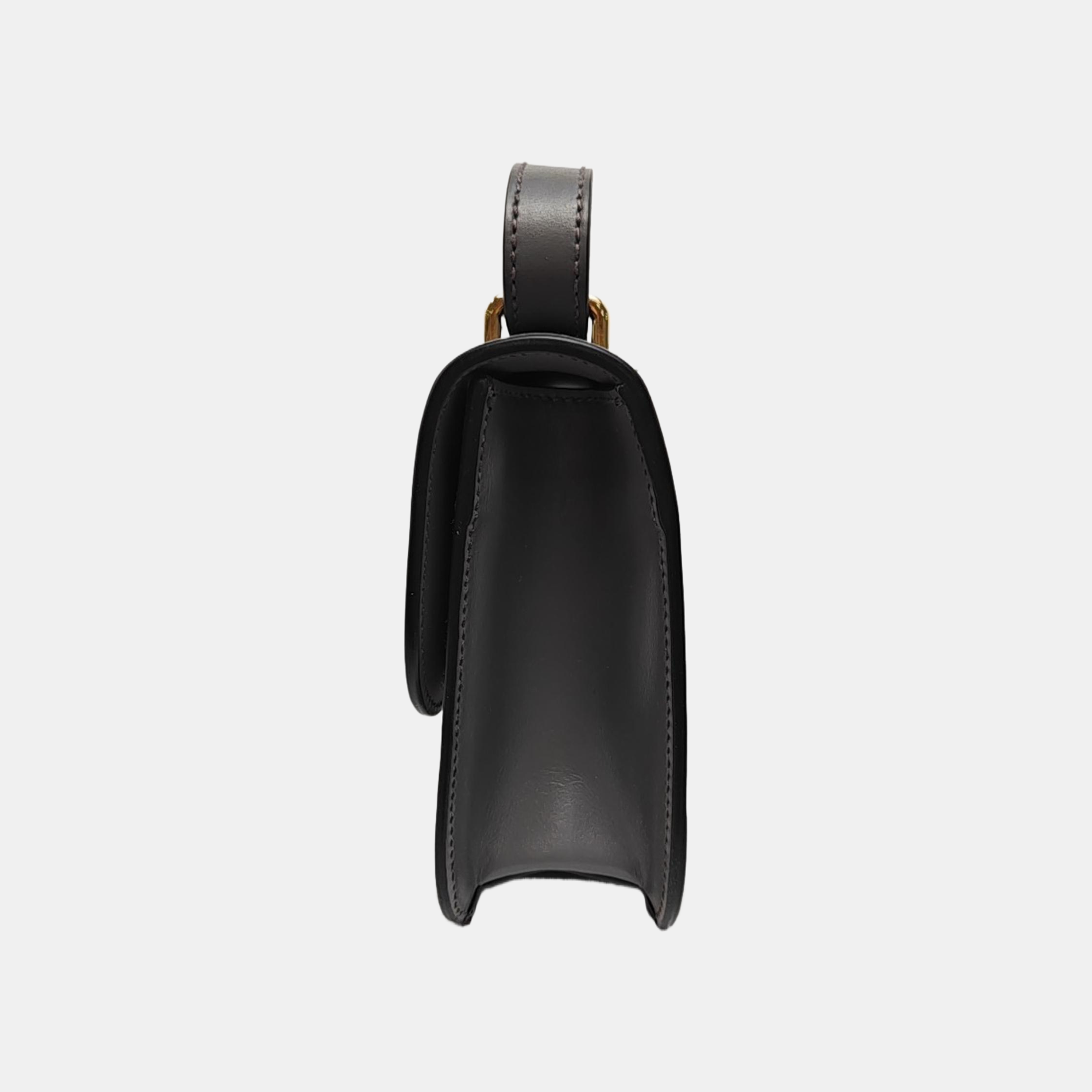 Calfskin Crossbody Bag Gray