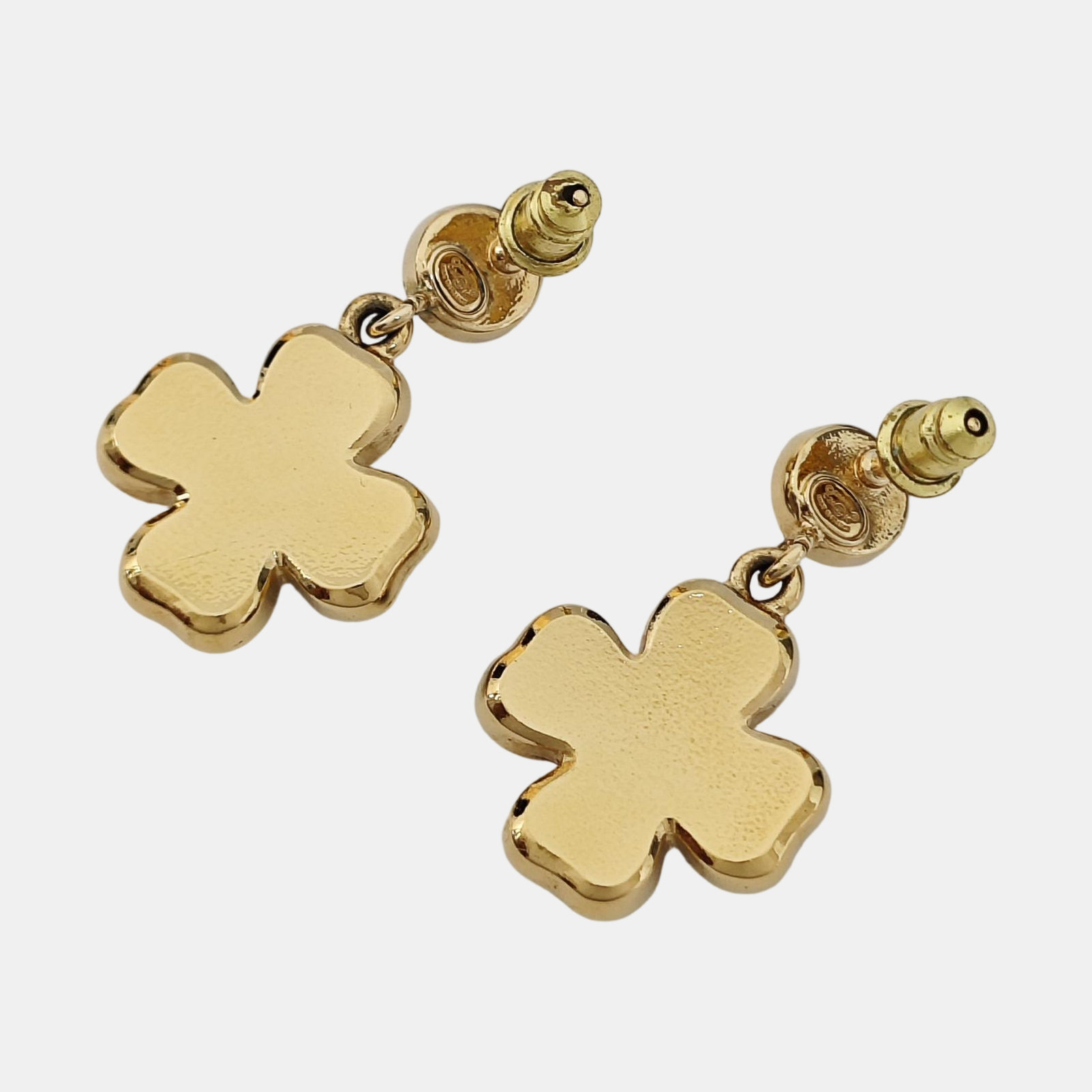 Metal Black Stud Earrings