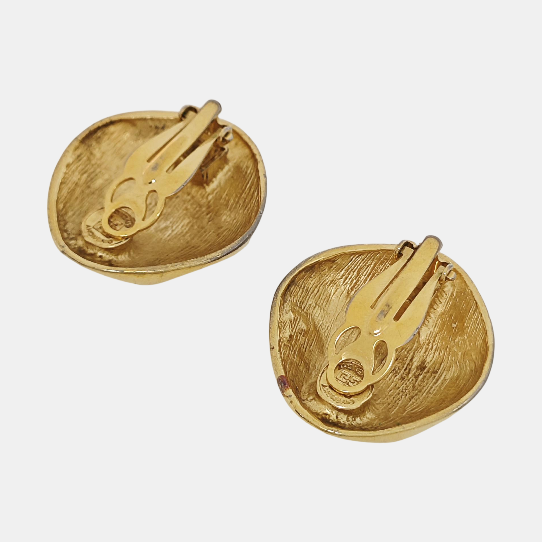 Metal Gold Clip On Earrings