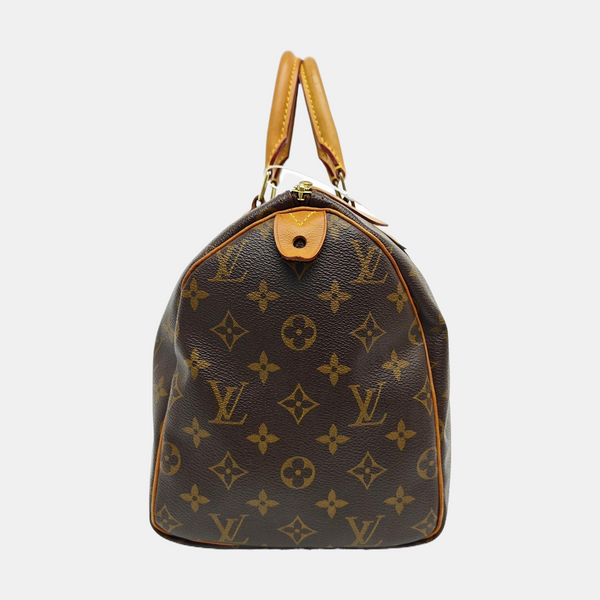 SPEEDY 30 Monogram Coated Canvas Brown