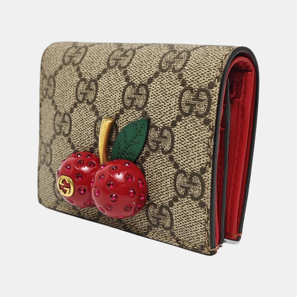 GG Supreme Monogram Coated Canvas Gray
