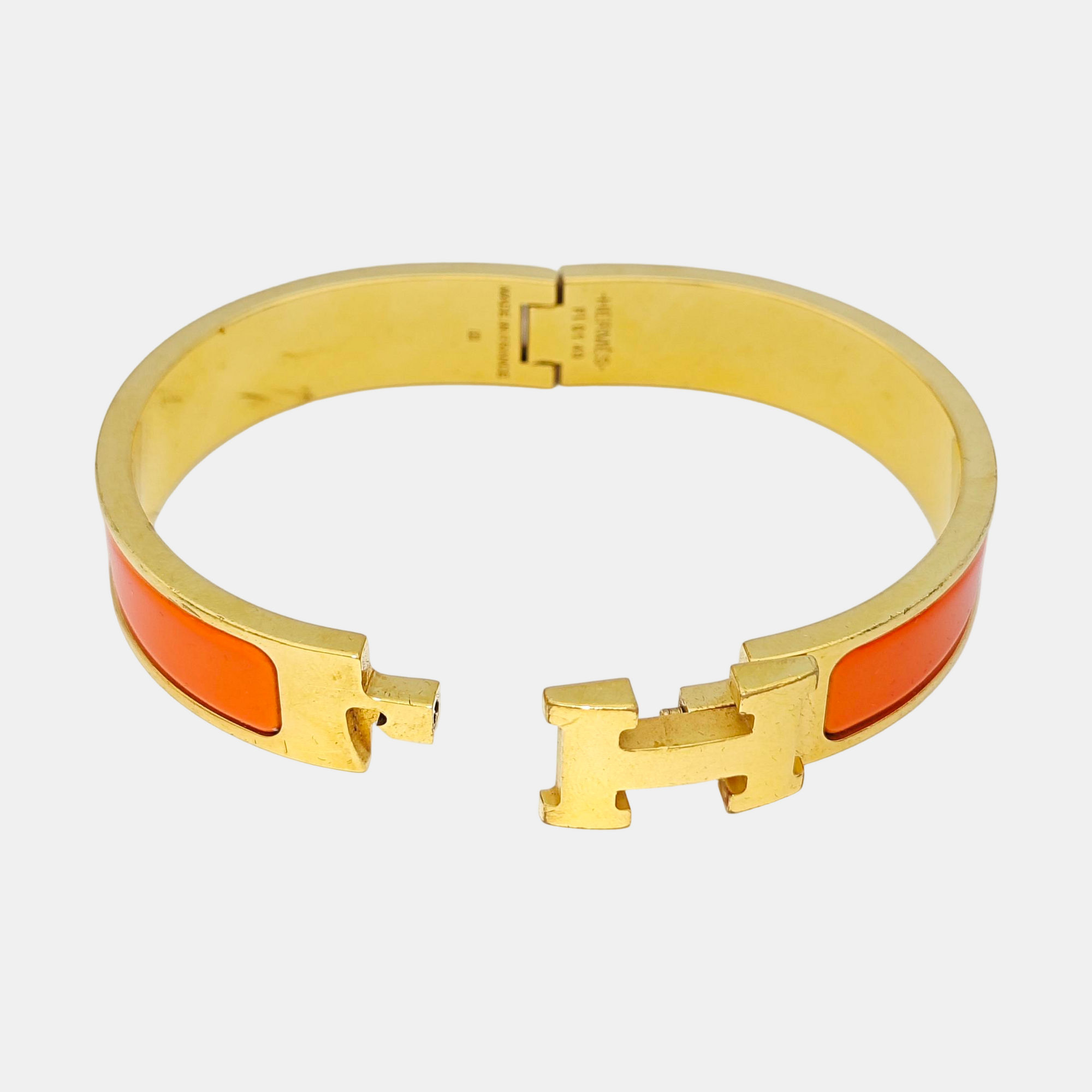 Clic H Metal Gold Bangle