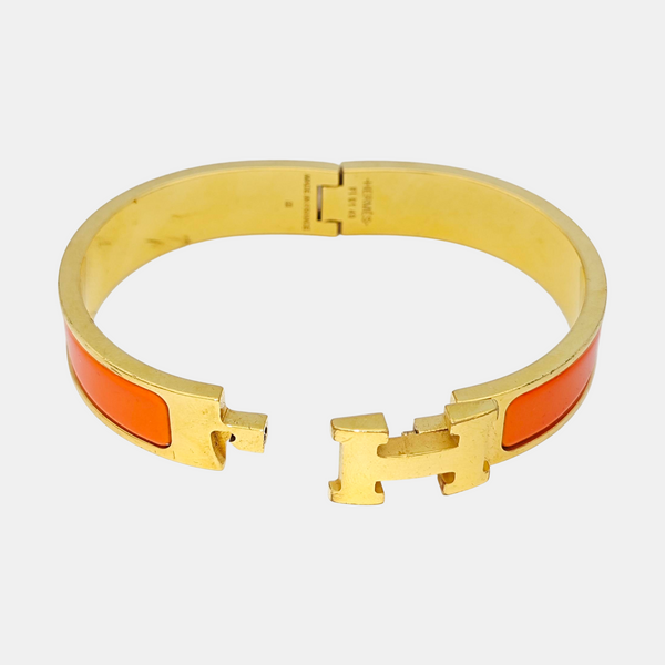 Clic H Metal Gold Bangle
