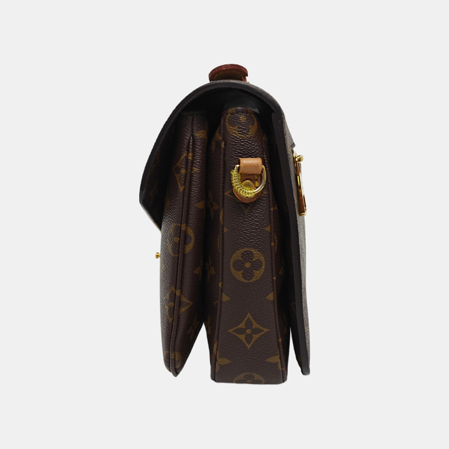 MÉTIS MM Monogram Coated Canvas Brown