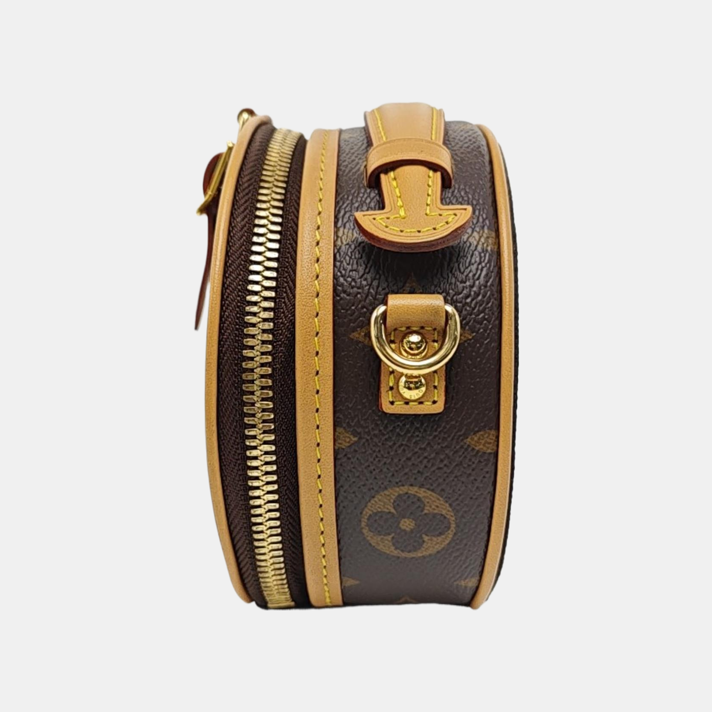 BOITE CHAPEAU Mini Monogram Coated Canvas Brown