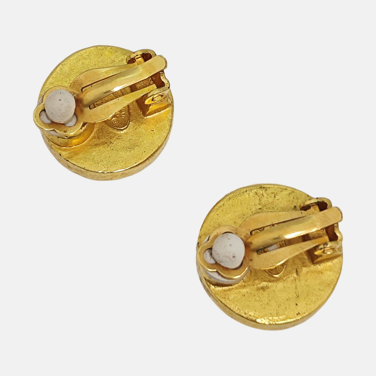Metal Gold Clip On Earrings