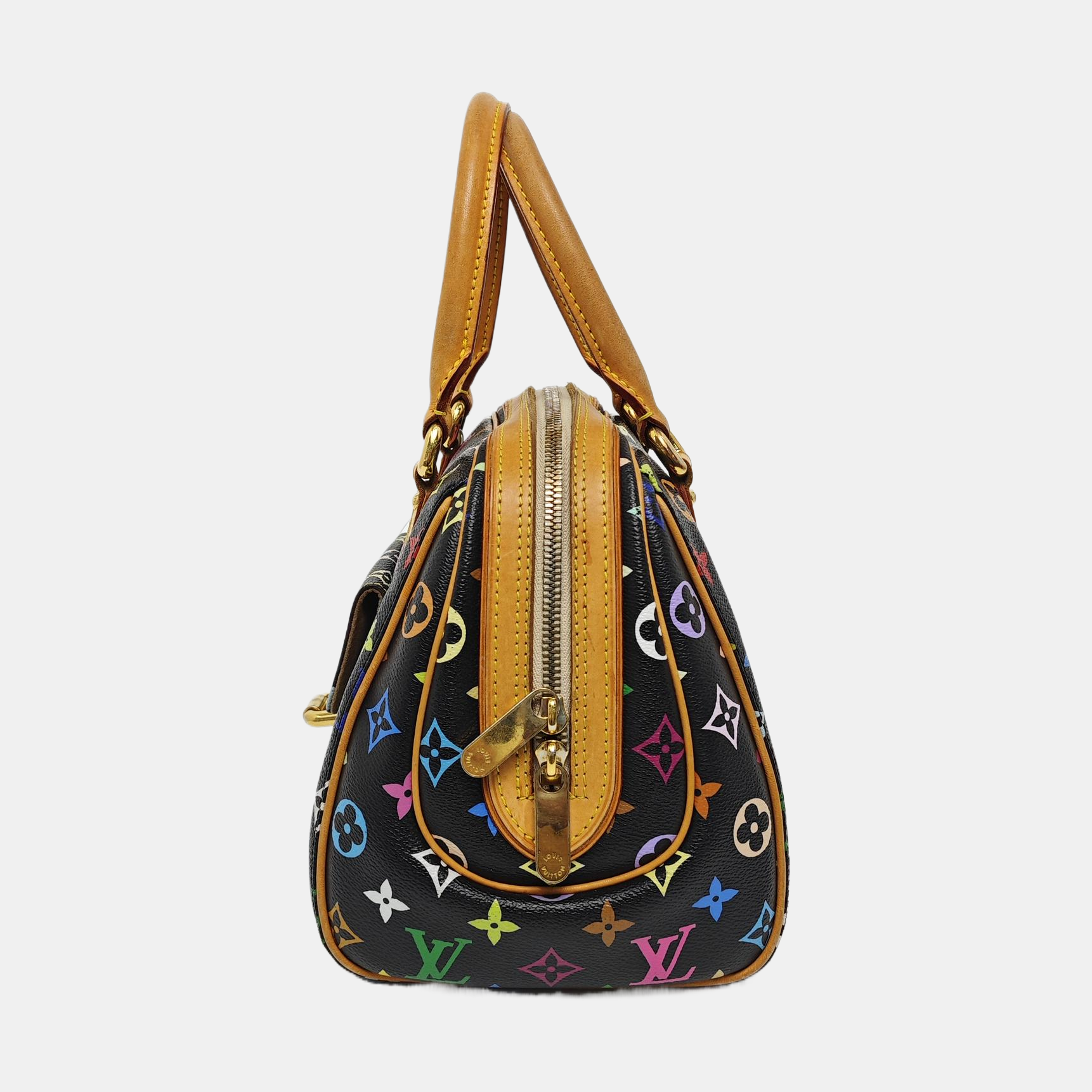 LV × TM PRISCILLA Monogram Coated Canvas Black