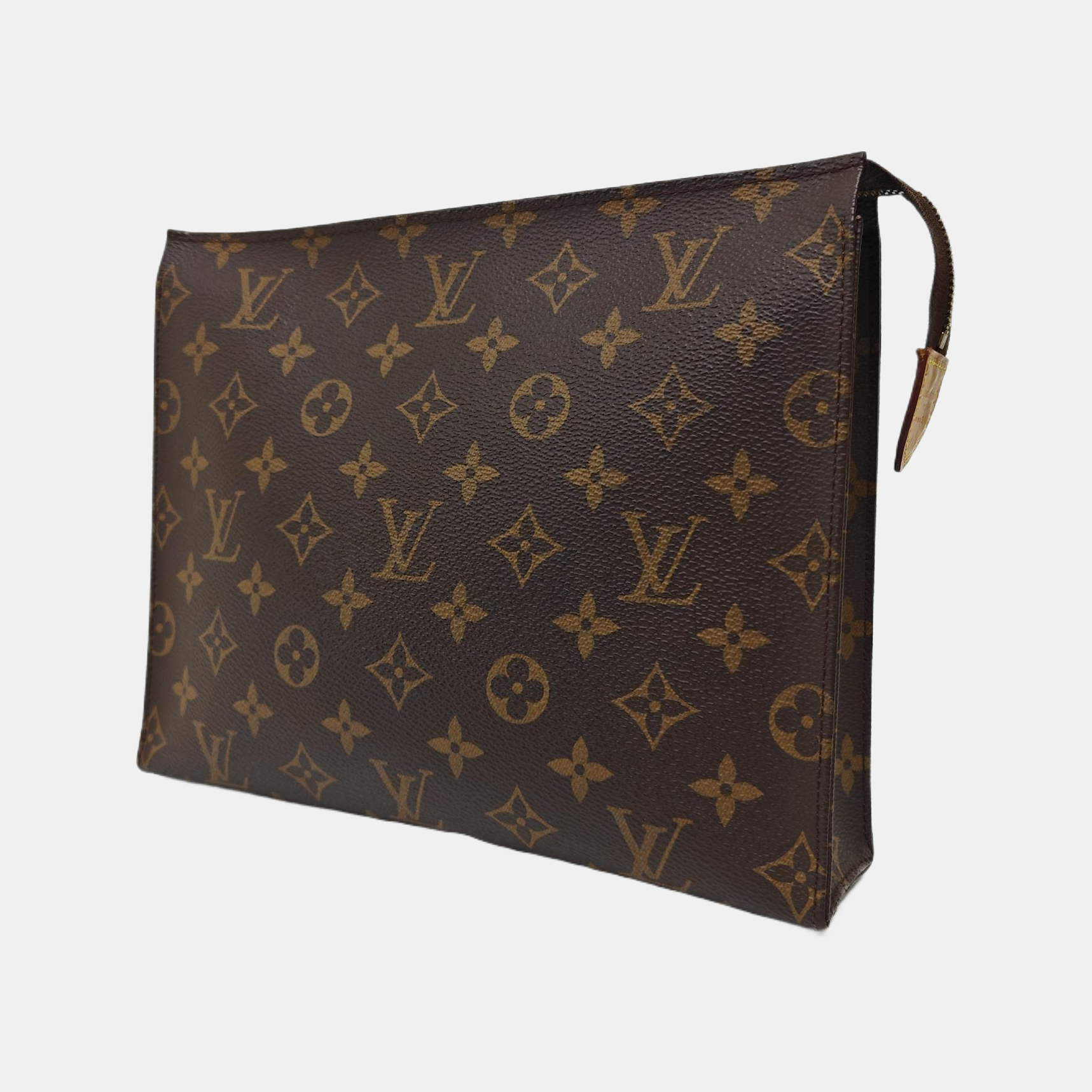 TOILET POCKET 26 Monogram Coated Canvas Brown