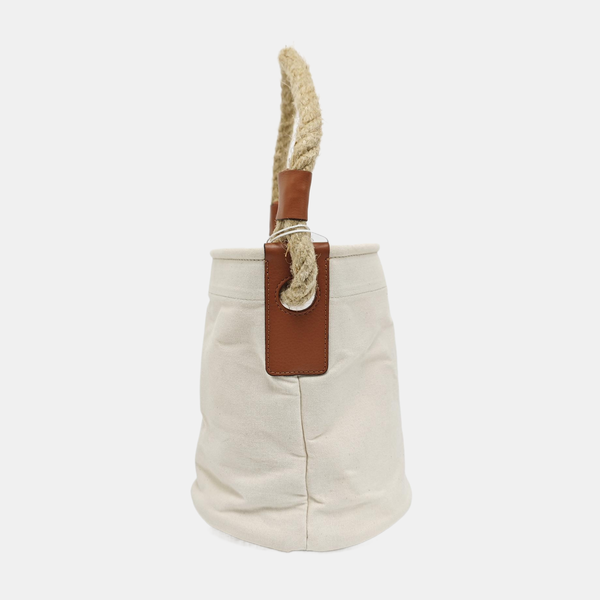 Canvas Bucket Bag White