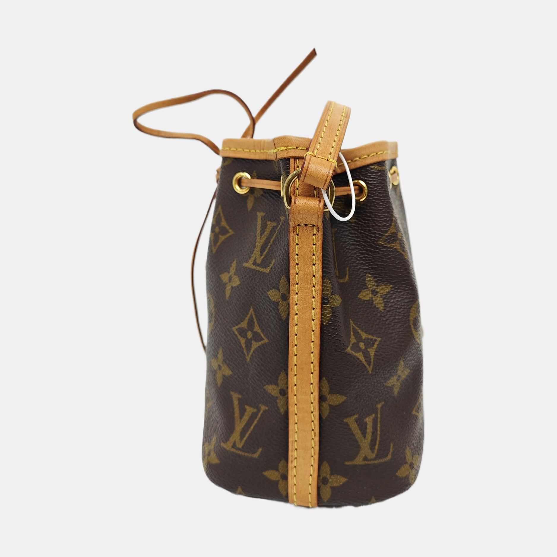 NÉONOÉ Nano Monogram Coated Canvas Brown