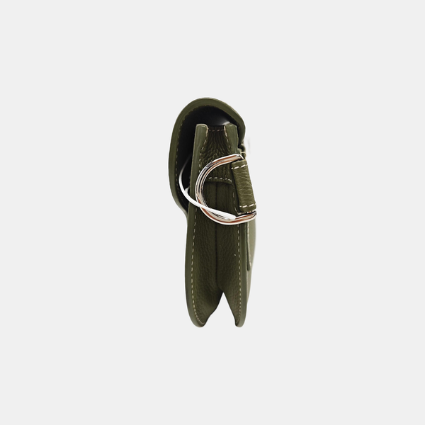 Authenticated pre-owned  Saddle Calfskin Green - Shoulder Bag at Looply