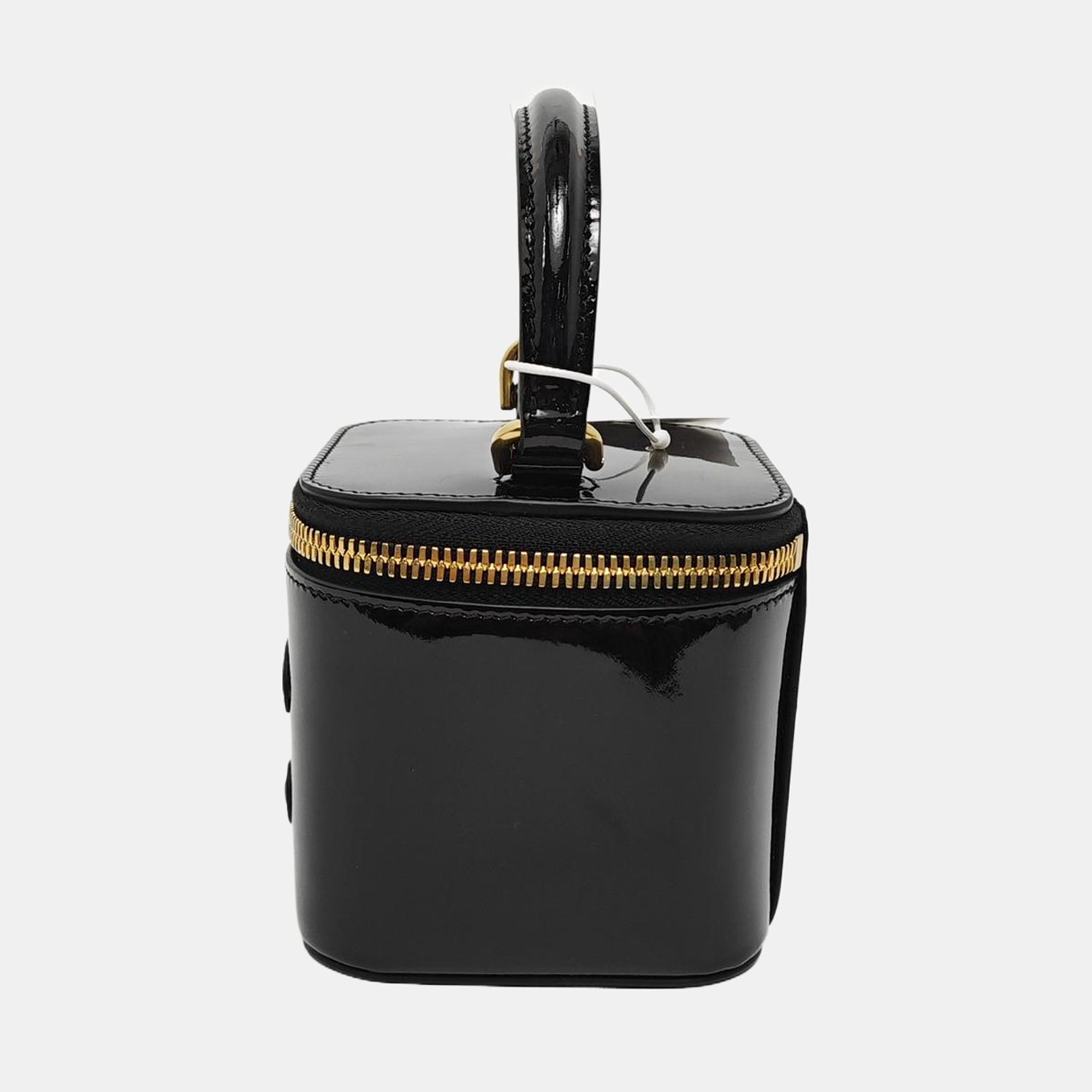 Authenticated pre-owned  TRIOMPHE Patent Leather Black - Bucket Bag at Looply