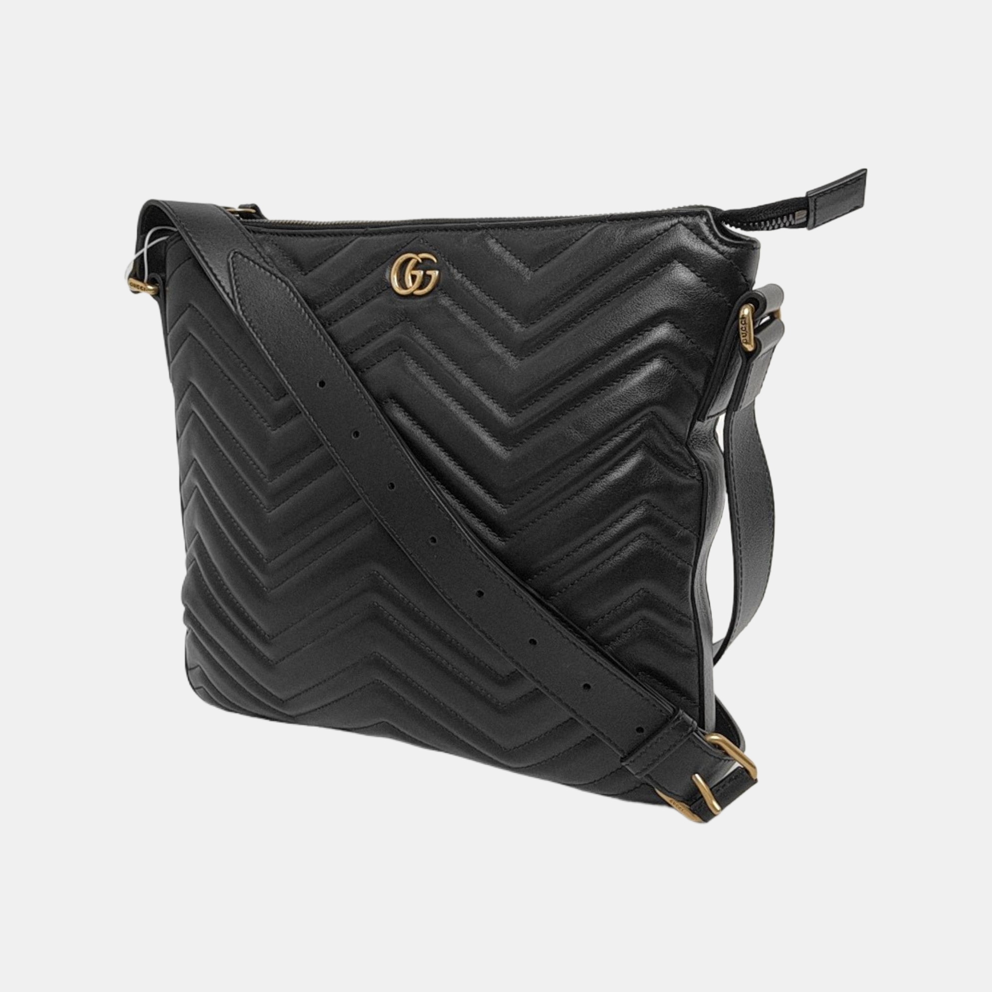 Authenticated pre-owned  GG Marmont Quilted Calfskin Black - Tote Bag at Looply