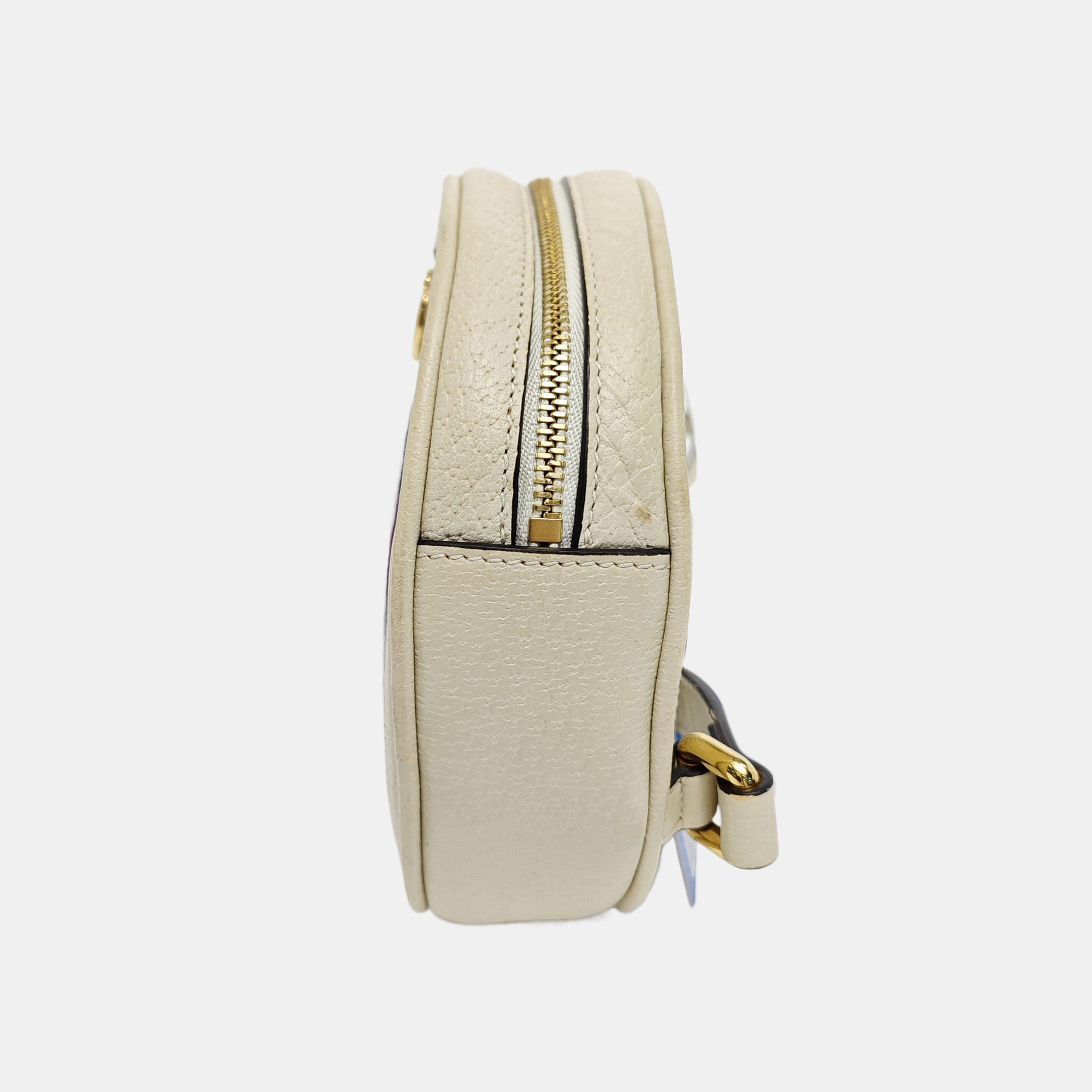Authenticated pre-owned  Ophidia Mini Calfskin White - Backpack at Looply