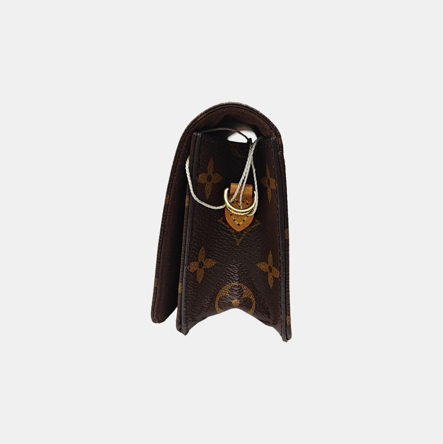 Lily Monogram Coated Canvas Brown
