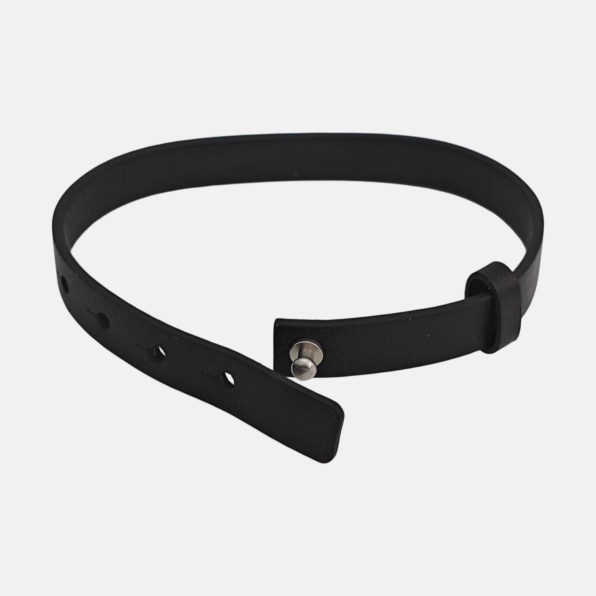 Leather Black Bangle
