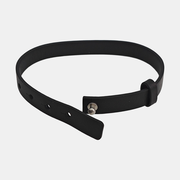 Leather Black Bangle