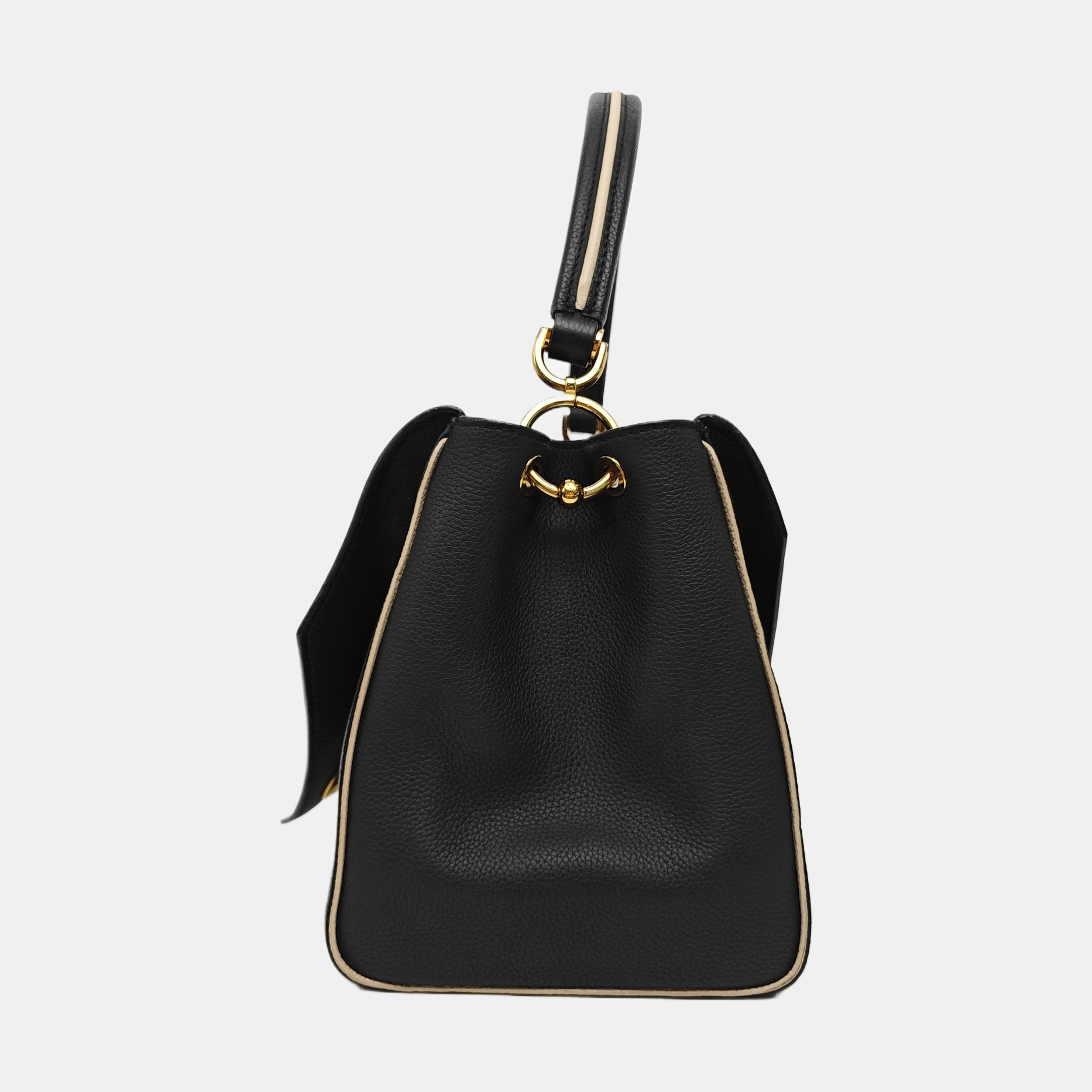 DOUBLE V Monogram Calfskin Black
