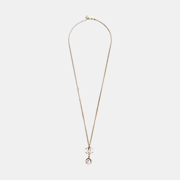 Faux Pearl Gold Necklace