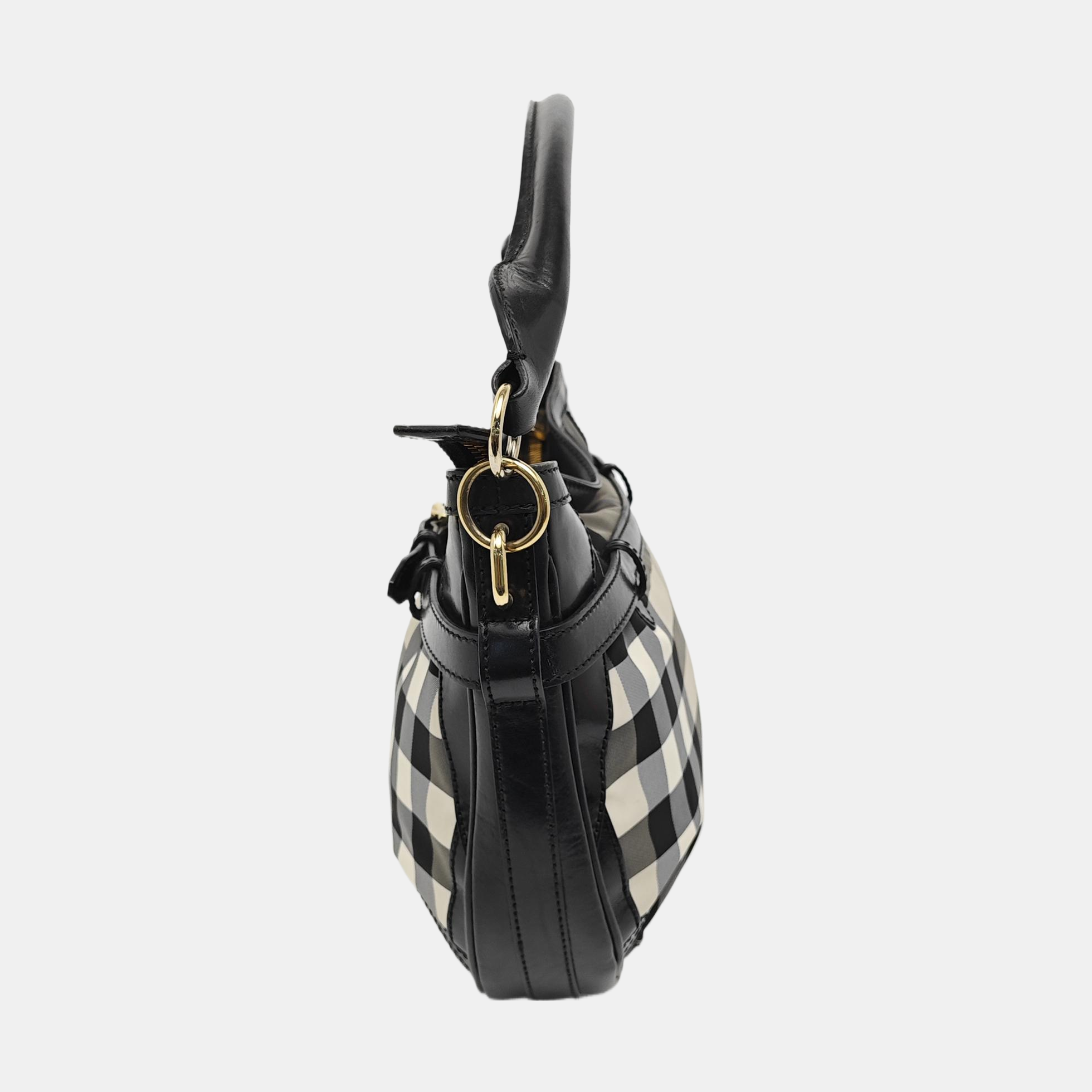 Canvas Top Handle Bag Black