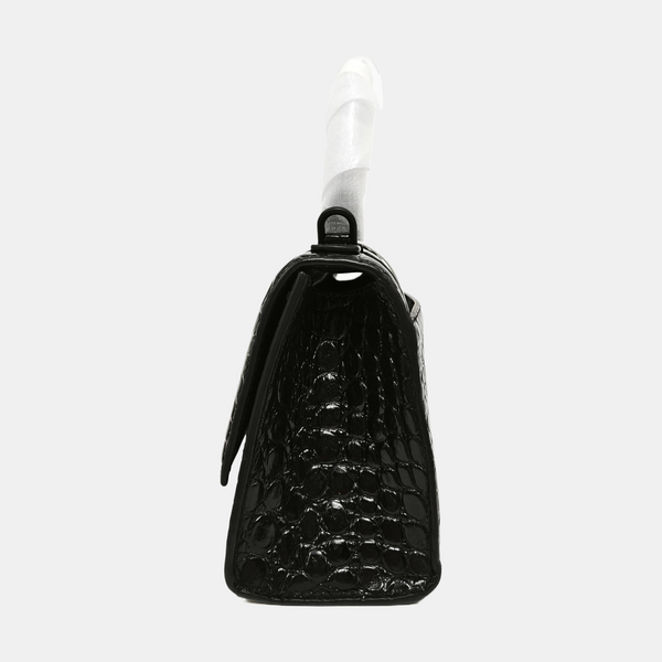 Hourglass Small Calfskin Black