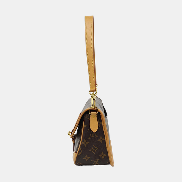 DIANE Monogram Coated Canvas Brown