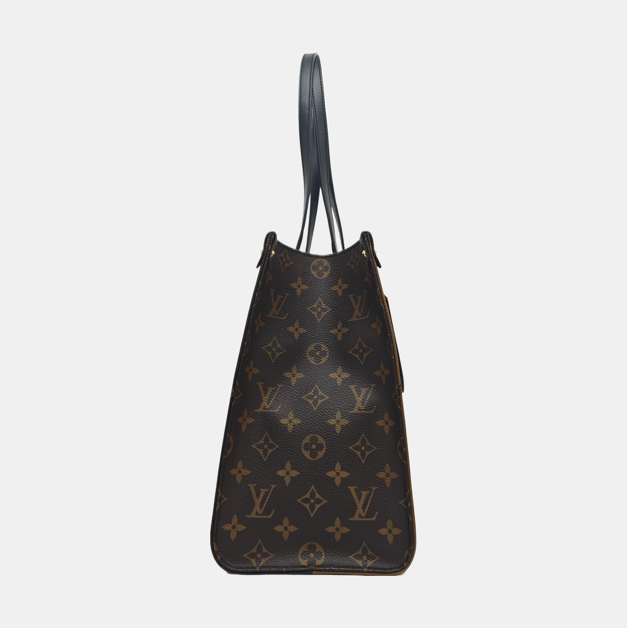 ONTHEGO MM Monogram Coated Canvas Brown