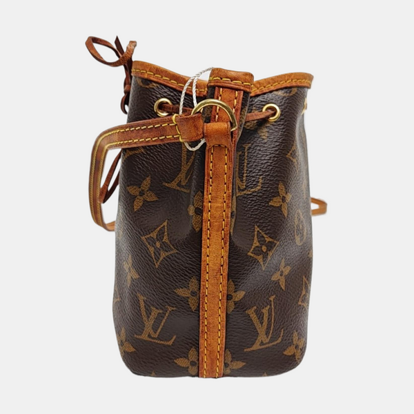 NÉONOÉ Nano Monogram Coated Canvas Brown