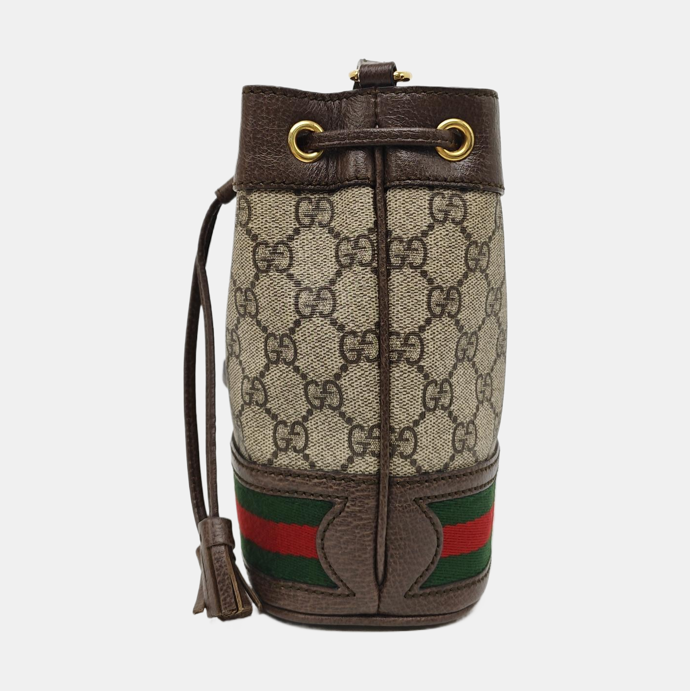 Ophidia Mini Monogram Coated Canvas Beige
